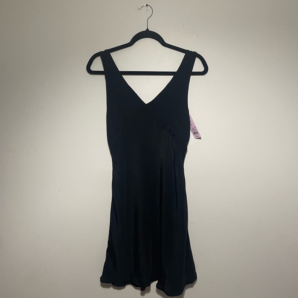 Back-Tie V-Neck Mini Dress